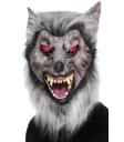 Máscara de lobo saqueador, para a cabeça, látex