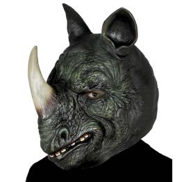 Máscara de rinoceronte em látex