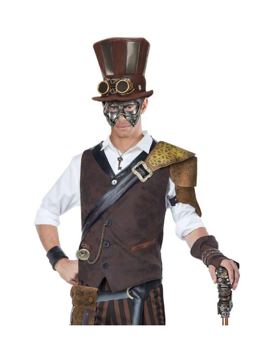 Máscara Steampunk Prateada