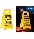 Cartaz de cena de crime (31 x 3,5 x 53 cm) - Decorações de Halloween e festas - Ideal para temas policiais e de cenas de crime - Acessórios para festas - Multicolorido
