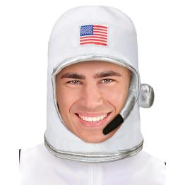 Capacete de astronauta de tecido luxuoso adulto