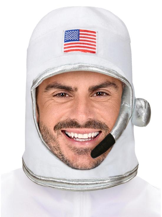 Capacete de astronauta de tecido luxuoso adulto