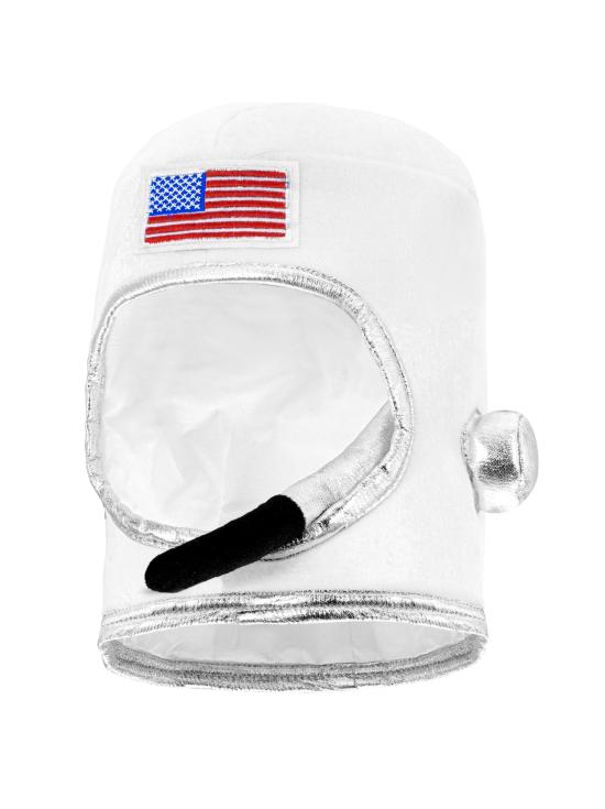Capacete de astronauta de tecido luxuoso adulto