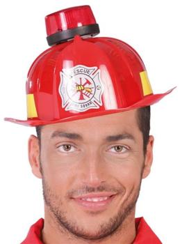 Capacete de bombeiro com luz e som