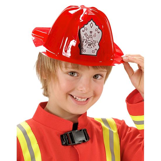 Capacete infantil de bombeiro em PVC