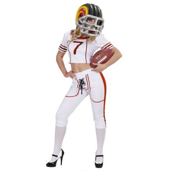 Capacete inflável de futebol americano.