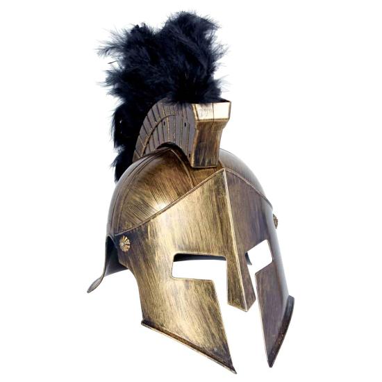 Capacete espartano de luxo