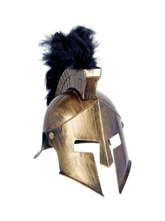Capacete espartano de luxo