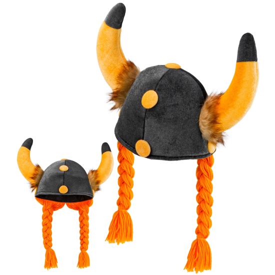 Capacete Galo Obelix com Tranças