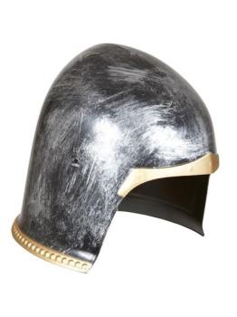 Capacete de guerreiro medieval.
