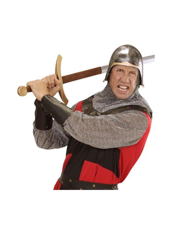 Capacete de guerreiro medieval.