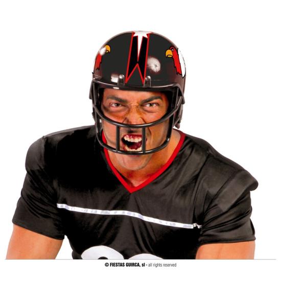 Capacete de rugby para fantasias 2 cores Capacete de rugby para fantasias 2 cores