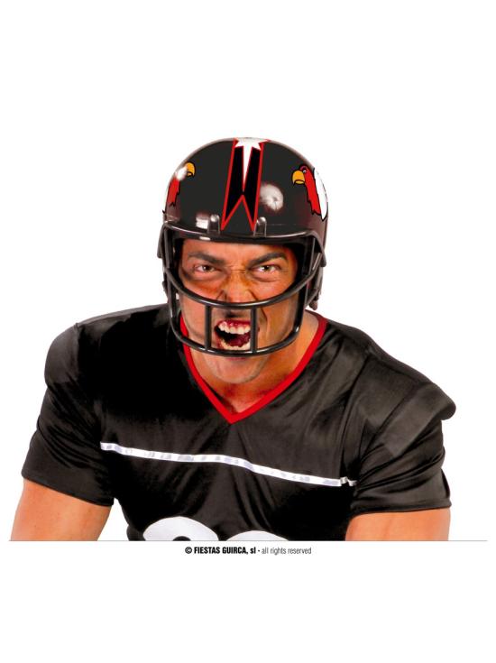 Capacete de rugby para fantasias 2 cores