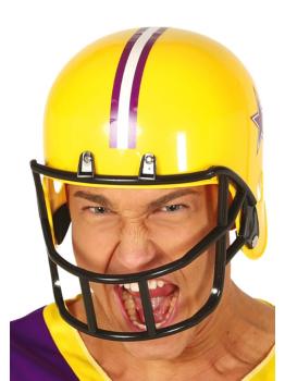 Capacete de rugby para fantasias amarelas