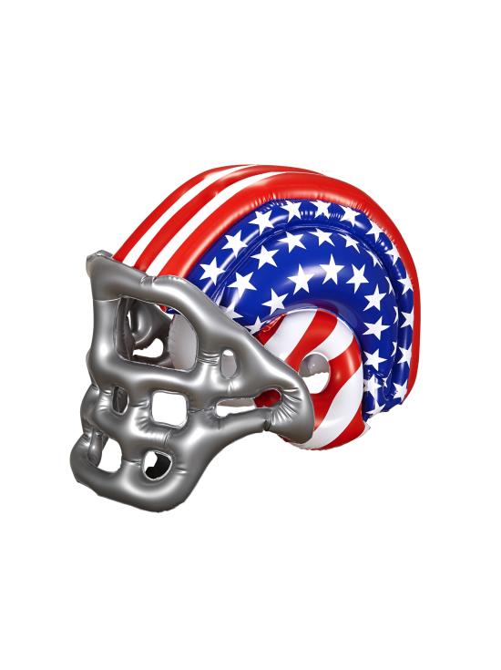 Capacete inflável de futebol americano de bandeira