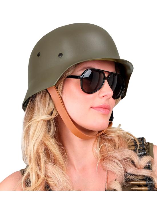 Capacete de soldado adulto da Segunda Guerra Mundial – Traje militar histórico | Disfracestuyyo.com