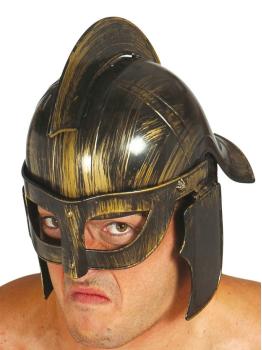 Capacete de soldado grego.