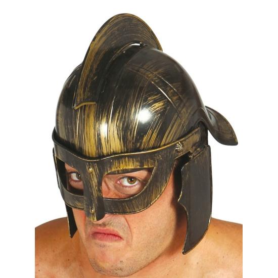 Capacete de soldado grego.