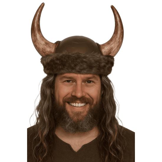 Capacete Viking com Couro – Chapéu Medieval com Chifres Capacete Viking com Couro – Chapéu Medieval com Chifres