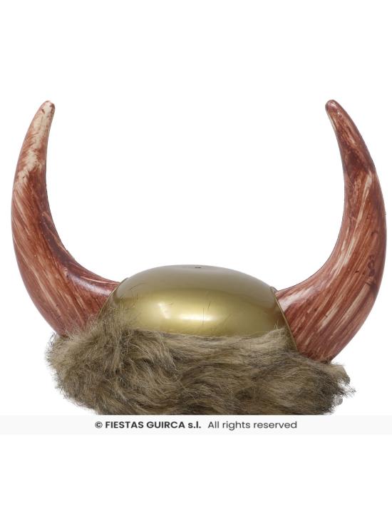 Capacete Viking com Couro – Chapéu Medieval com Chifres