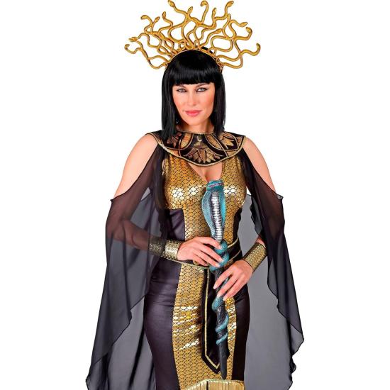 Cetro de Serpente 64 cm – Acessório Egípcio para Fantasias de Faraó e Cleópatra