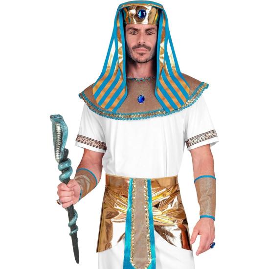 Cetro de Serpente 64 cm – Acessório Egípcio para Fantasias de Faraó e Cleópatra