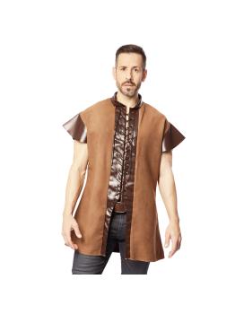 Colete Medieval Castanho para adulto