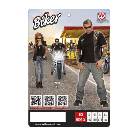 Colete de motocicleta com caveira