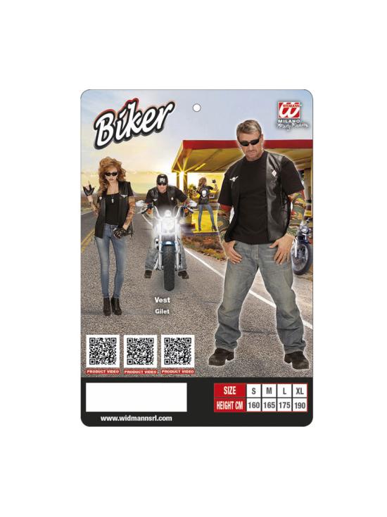 Colete de motocicleta com caveira