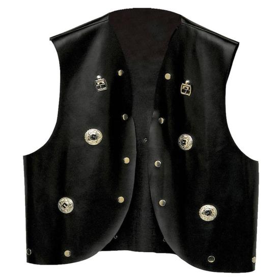 Colete Preto com Tachas da Malote.