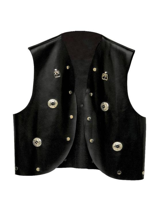 Colete Preto com Tachas da Malote.