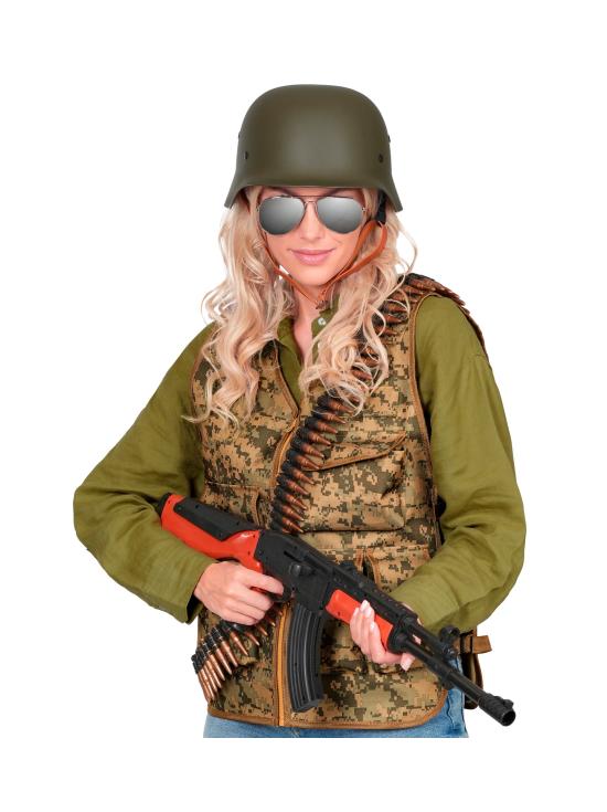 Colete tático camuflado ou colete de caçador para fantasias