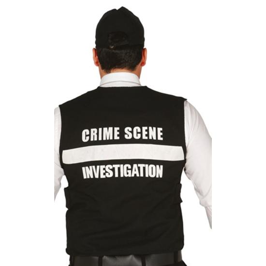 Colete e boné do FBI tamanho único