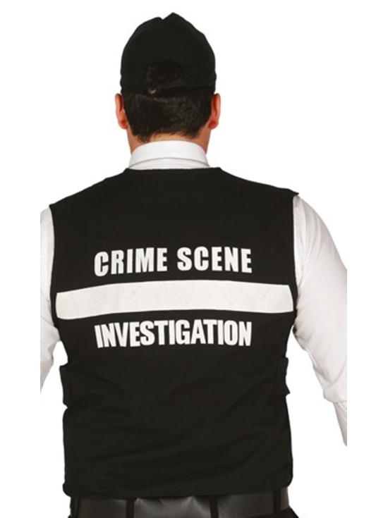 Colete e boné do FBI tamanho único
