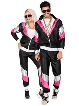 Conjunto de moletom de luxo estilo anos 80 para adultos unissex