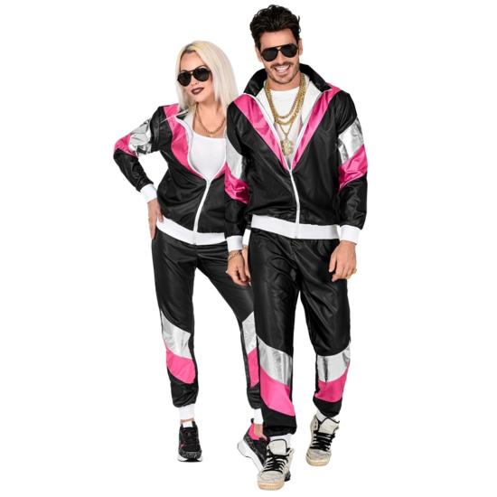 Fato de treino de luxo dos anos 80 para adultos unissexo Fato de treino de luxo dos anos 80 para adultos unissexo