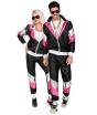 Conjunto de moletom de luxo estilo anos 80 para adultos unissex