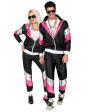 Conjunto de moletom de luxo estilo anos 80 para adultos unissex