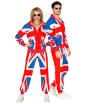 Conjunto de treino dos anos 80 com a bandeira britânica para adultos unissex