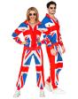 Conjunto de treino dos anos 80 com a bandeira britânica para adultos unissex