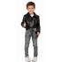 Jaqueta de couro Grease, tamanho infantil