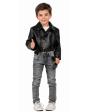 Jaqueta de couro Grease, tamanho infantil