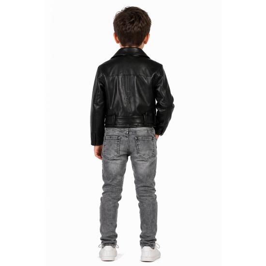 Jaqueta de couro Grease, tamanho infantil