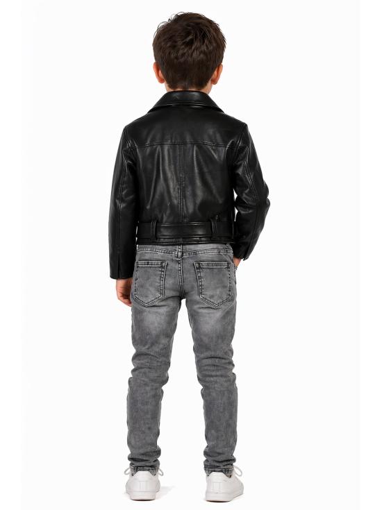 Jaqueta de couro Grease, tamanho infantil