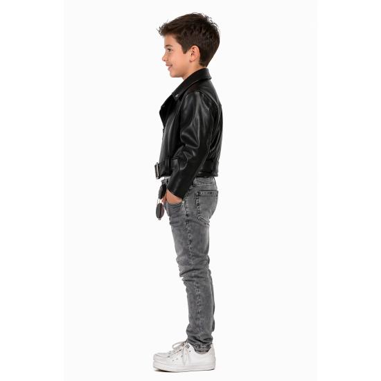 Jaqueta de couro Grease, tamanho infantil