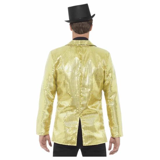 Jaqueta adulta de lantejoulas douradas