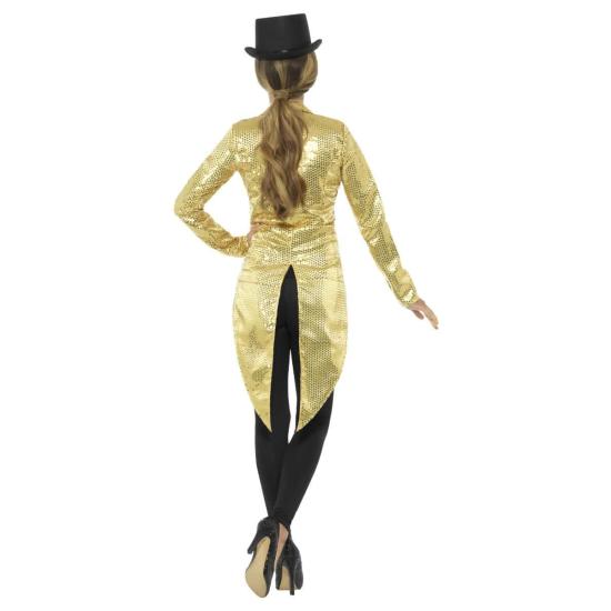 Jaqueta adulta de lantejoulas douradas