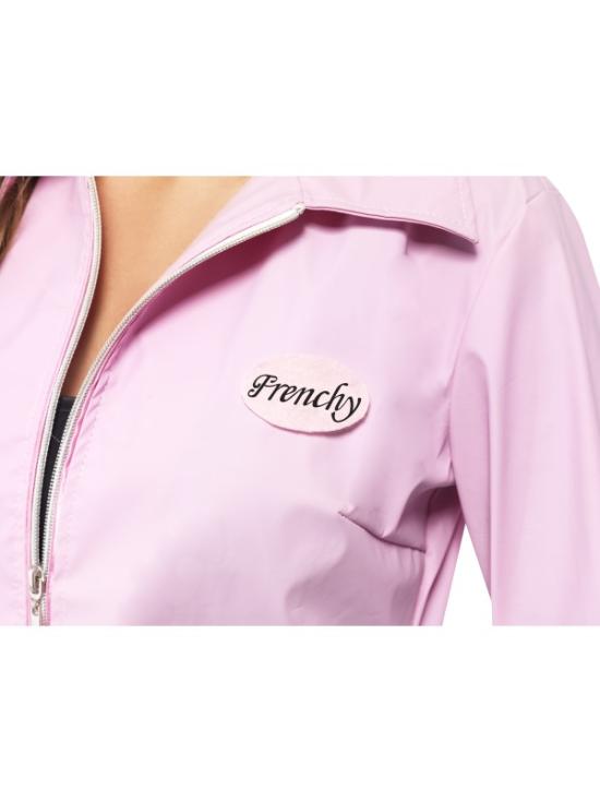 Jaqueta feminina rosa graxa com nomes intercambiáveis