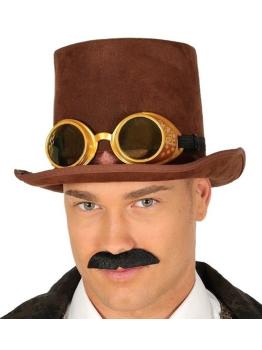 Cartola steampunk com óculos