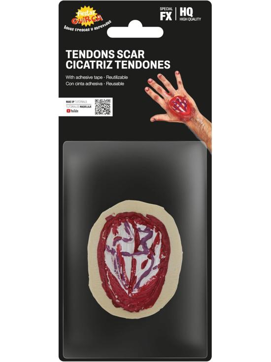 Cicatriz de tendão para mão, 10 cm. Látex.